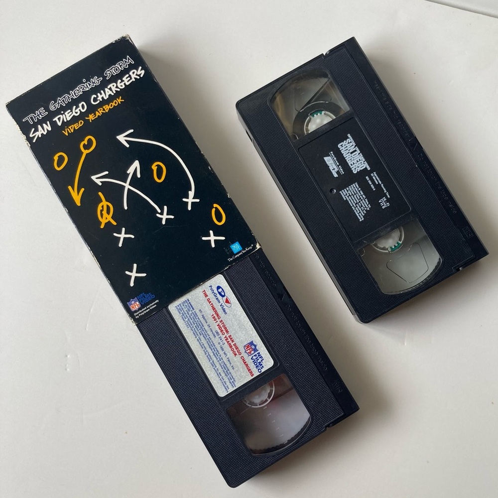 San Diego Chargers Vhs Bundle 96’ Team Video & 92’ The Gathering Storm  NFL Film
